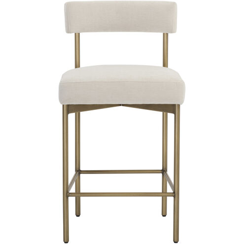 Seneca 36.5 inch Antique Brass / Danny Ivory Counter Stool